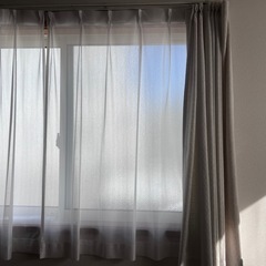 4枚組カーテン アルザ アイボリー 100×135cmの画像