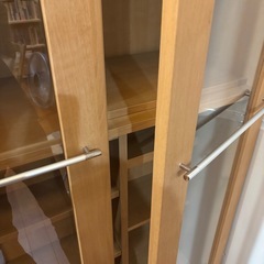ガラス扉スライド本棚
の画像