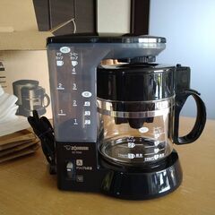 象印マホービン コーヒーメーカー 4杯用 ブラック EC-TD40-BA　美品の画像