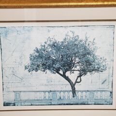 東京有名ホテル展示品★大型絵画（101×82cm）の画像