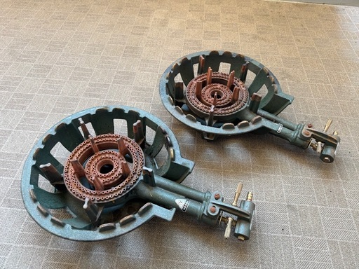 タチバナ　ガスコンロ二重　LP用　2個セット