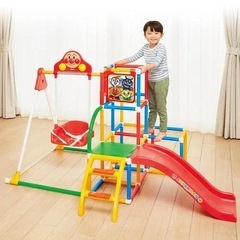 アンパンマン うちの子天才 ブランコパークDX ジャングルジム 滑り台 すべり台 アンパンマンおもちゃの画像