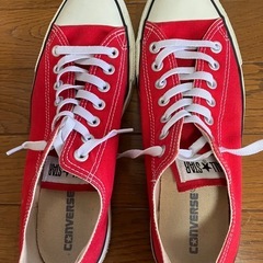 赤コンバース 27.5cmの画像