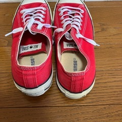 赤コンバース 27.5cmの画像