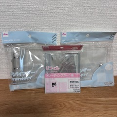 【ダイソー】3穴バインダー(クリアポケットタイプ、B8) +リフィル(10枚入り) 　DAISO シール帳　推し活の画像
