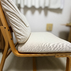 無印良品　リビングでもダイニングでもつかえるソファチェアの画像