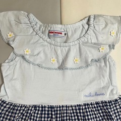 ミキハウス　ワンピース　ノースリーブ　90の画像