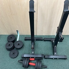 ダンベル　トレーニング用品　筋トレ　スタンド付きの画像