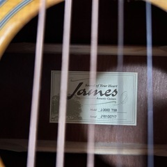 アコースティックギターJames JT300D TSBの画像