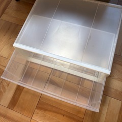 無印良品　ポリプロピレンクリアケース、衣装ケース の画像