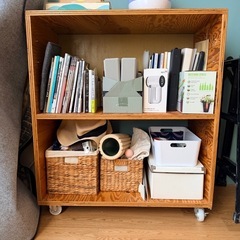 ウッドシェルフ(ホイール付き)の画像