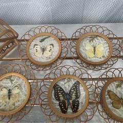 アンティークバタフライコースター　の画像