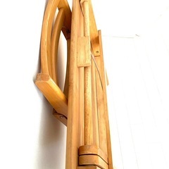 木製　折りたたみテーブル　イスのセットの画像