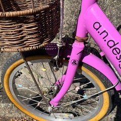 a.n.design works 18インチ　自転車　紫の画像