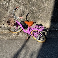 a.n.design works 18インチ　自転車　紫の画像