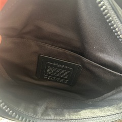COACH コーチ ウエストポーチ ボディバッグ ブラック メンズの画像