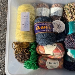 裁縫　毛糸　ハンドメイド　がま口の画像