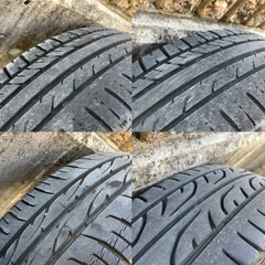 SCADA ブラックポリッシュ 16インチ 5.5j　ホイール タイヤ 4本 セットの画像