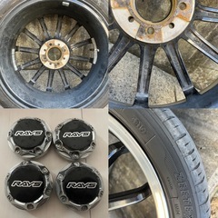 SCADA ブラックポリッシュ 16インチ 5.5j　ホイール タイヤ 4本 セットの画像