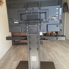 【お話中】40型TVサウンドバー壁付けTV台付きの画像