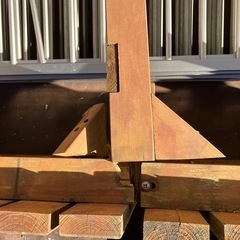 廃棄対象：縁台(ウッドデッキとして使用)
の画像