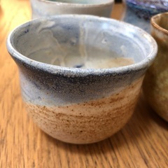 ハンドメイド　陶器湯呑みの画像
