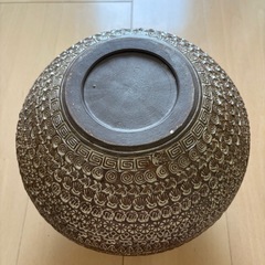 三島焼　花器　陶器花瓶の画像