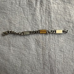 D&G チェーンブレスレット シルバー　男女兼用の画像