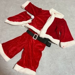 サンタの衣装　80-100サイズまで　男の子　女の子　クリスマス会の画像