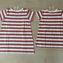 ボーダー半袖チュニック80cm 110cm 新品の画像