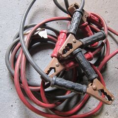 0円！ジャンプコード太い/細いタイプ2本　FETトラクション牽引ロープ　自宅引取限定 !の画像