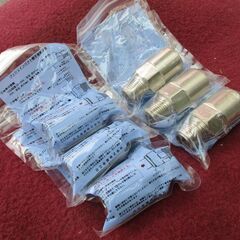 ☆　日立金属 HITACHI プッシュインパクト継手接続要領15A21・P PV 都市ガス用6個セット◆ひょうたん印の画像