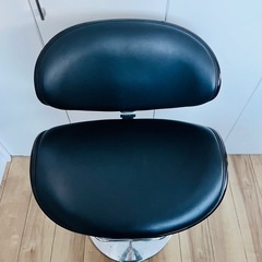 ハイチェア　黒　椅子　バーカウンターの画像