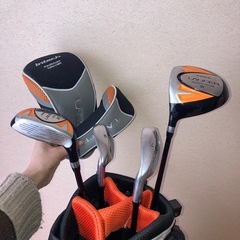 【左利き用】LANCER ジュニアクラブセット 黒/オレンジ 子供用の画像