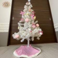 ホワイトクリスマスツリー　約110cmの画像