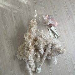 ホワイトクリスマスツリー　約110cmの画像