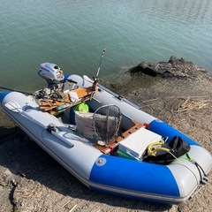 アキレスボート、ホンダ2馬力船外機の画像