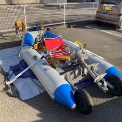 アキレスボート、ホンダ2馬力船外機の画像