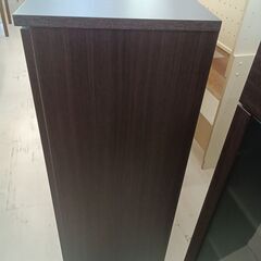 リユースのサカイ栃木店★ジモティ割あり★  レンジ台 ダークブラウン W80×D40×H114.5 クリーニング済み TC11582の画像