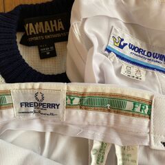 服3着 Fred Perry、World Win (Mizuno)、YAMAHAの画像