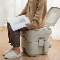 水洗式ポータブルトイレ　便槽大容量20リットルの画像