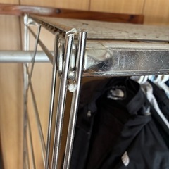 大きめ　キャスター付きステンレスラックの画像