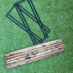 【中古品】DOD テキーラローレッグL 自作天板セット5枚の画像