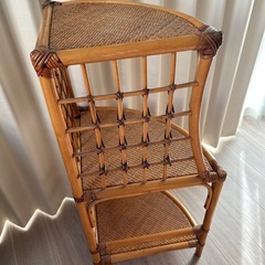 ラタン　コーナー　ラックの画像