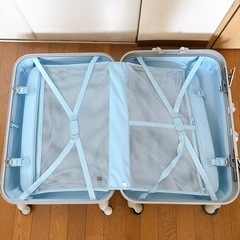 スーツケース　圧縮トラベルポーチ　黒
の画像