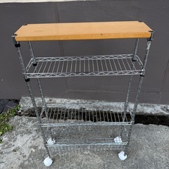 スリムワゴン4段キャスター付きの画像