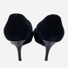 美品中古　ルイビトン　23.5cm  黒パンプス　リボンの画像