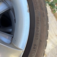 BMW x1 純正アルミホイールとスタッドレスの4本セットになります。サイズは225/50R17の画像