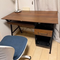 勉強机+椅子の画像