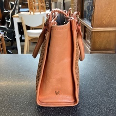 A2511-243 SAZABY カゴバックトート オレンジ キズ汚れ有りの画像